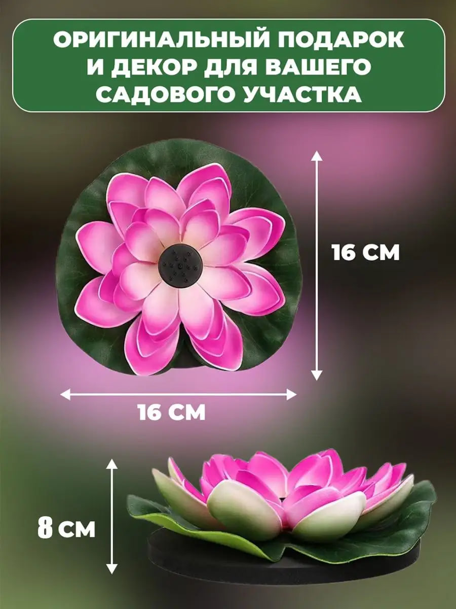 Характеристики цветочного фонтана