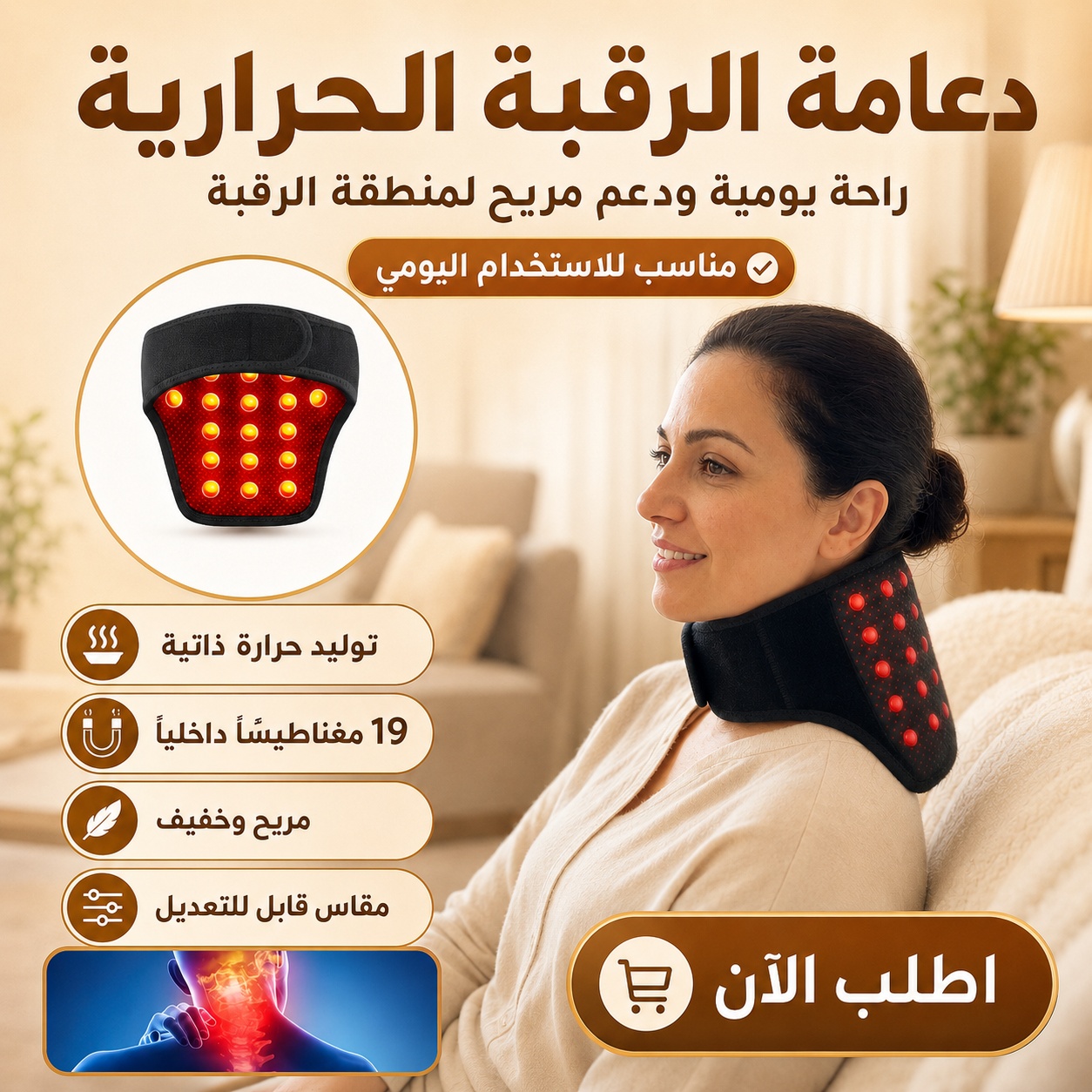 دعامة الرقبة الحرارية